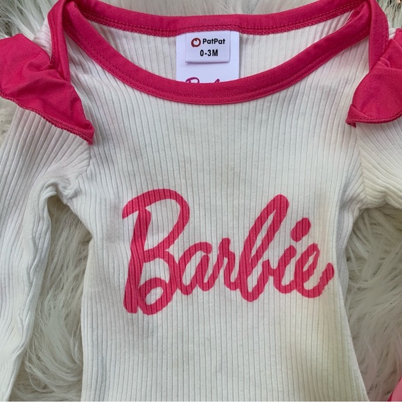 PatPat Barbie 2 Piece Set 0-3M - Picture 4 of 6